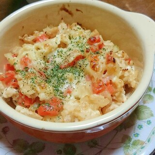 スイチリでピリ辛！鳥挽き肉のチーズ焼き